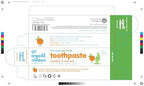 Green People Children's Mandarin & Aloe Vera Toothpaste with Fluoride 50g (Pack of 3)
