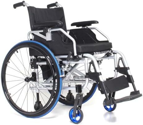 Pair of 24 Inch Wheelchair Rear Replacement Wheels, Pneumatic Rubber Tires, Aluminum Hubs, for Manual Wheelchairs, Walkers