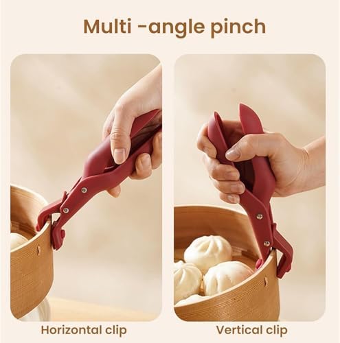 Hot Plate Grippers, Multi-Purpose Anti-Scald Handle for Bowls, Pans & Microwave Dishes, Secure Kitchen Grip for Pizza Pans, Hot Pots & Plates