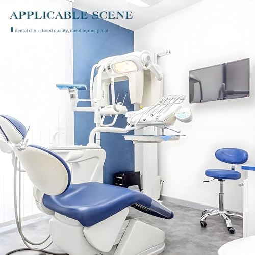 5Pcs Set Dental Chair Covers Thickened PU Leather Non Slip Elastic Waterproof Protective Full Dental Chair Cover with Dental Chair Foot Seat Cover(Color:F,Size:L)