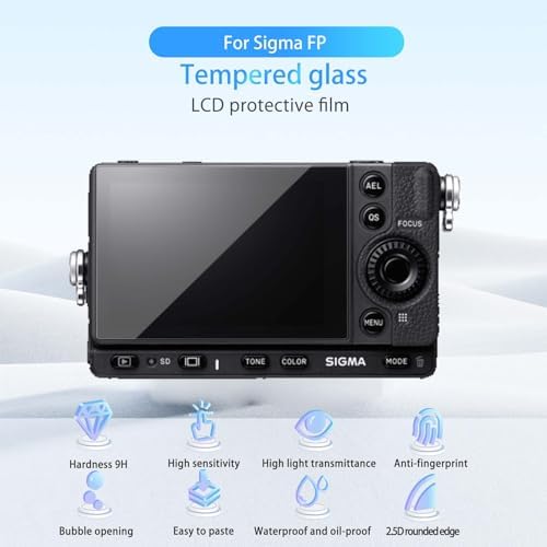 Screen Protector for Sigma FP, HD Tempered Glass,9h Hardness,Scratch,Anti-Fingerprin,Tempered Glass Film Guard for Sigma FP[2 Pack]