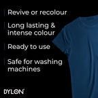 Dylon Washing Machine Fabric Dye Pod for Clothes & Soft Furnishings, 350g – Jeans Blue