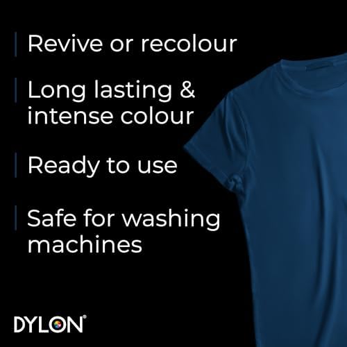 Dylon Washing Machine Fabric Dye Pod for Clothes & Soft Furnishings, 350g – Jeans Blue