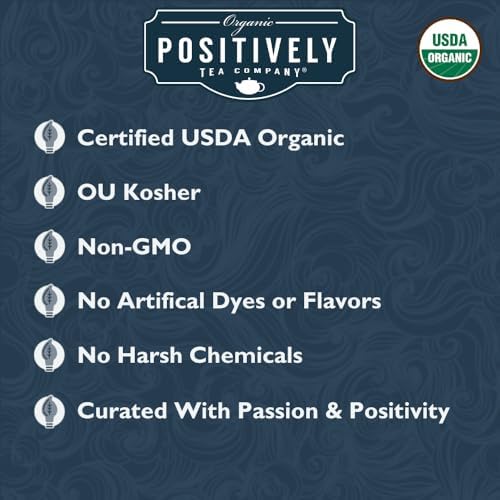 Organic Positively Tea Company, Ceylon Black Tea, Loose Leaf, 16 Ounce