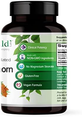 EMERALD LABS Sea Buckthorn - Dietary Supplement with Vitamins C, E & Omega 7 - Supports Adrenal, Energy, Skin & Immune Health - 60 Vegetable Capsules (30-Day Supply)