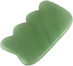 FOMIYES Aventurine Gua Sha Board for Spa and Acupuncture Natural Stone Massaging Tool Skin Care Scraping Massage Tool for Relaxation and Stress Relief