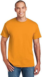 5.6 oz. 50/50 T-Shirt (G800) Tennessee Orange, S (Pack of 2)