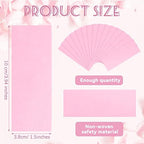 Blulu 400 Wax Strips Non Woven for All Skin Types Facial and Body Hair Removal Wax Paper Strips Epilating for Leg, Chest, Back, Intimate Area And Face 10 x 3.8 cm(Pink)