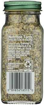 Simply Organic Bottle Garlic Pepper, 3.73 oz