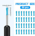 30 PCS Ear Wax Removal Replacement Tips for Ear Camera for Wet/Dry Ear Wax Cleaning, Cleaning Ear Spoon Cleaner Tips Replacement Tip Ear for Adults Ear Waxes Removal