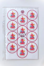 1st Birthday Girl Cake Decorations, Pink Edible Cupcake Toppers, Happy Birthday Cake Toppers, Girls Cupcake Decorations, 24 x 1.5 Inch / 4cm Wafer Card Discs UNCUT