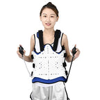 Thoracolumbar Fixation Brace, Inflatable & Adjustable Back Brace for Kyphosis, Mild Scoliosis & Post Surgery Support for Women,C