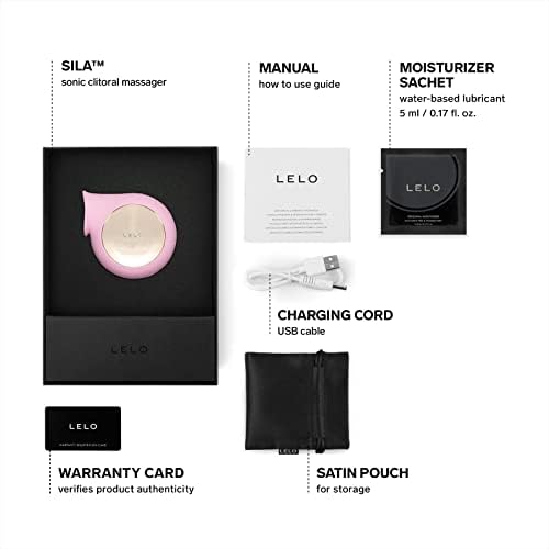LELO SILA Sonic Clit Sucker, Waterproof Vibrator for Women, Adult Toys Vibrators Sex Toys for Women with Gentle External Stimulation, Pink