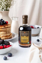 Crown Maple Dark Color, Robust Taste Organic Maple Syrup, 12.7 Fl Oz, 100% Pure, Enhance Cocktails, Marinades and Pancakes