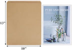 BagDream 10x13 Flat Paper Bags 100Pack Kraft Brown Paper bags for Prints, Craft, Cards, Small Business, Package, Wrapping, Gift Bags
