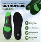 Orthopedic Soles HF – Pain Relief & Shock Absorbing Shoe Inserts | Arch Support for Men & Women | Plantar Fasciitis Foot Pads