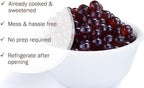 BREXONIC Popping Boba Pearls Bursting Tea Balls Drink & Dessert Topping Strawberry Mango Blueberry Passion Fruit Flavored Bubble Tea Tapioca Pearls (Blueberry, 2 LB 1 Pack)