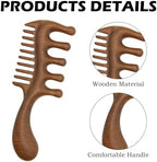 Wooden Scalp Massager Comb, Hair Growth Comb for Head Massage, Scalp Detox & Relaxation, Ergonomic Handle Massage for Men & Women, Gift for Stress Relief & Daily Hair Care