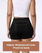 INNERSY Women's High Waisted Period Underwear Boy Shorts Panties for Postpartum Menstrual 3-Pack
