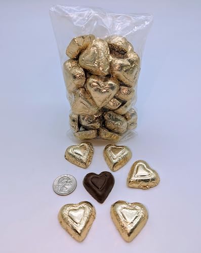 Gold Foiled Chocolate Hearts
