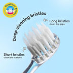 BrushBaby - WildOnes - Kids Rechargeable Electric Toothbrush, Ages 0-10 - Panda Design with Flashing Lights - DeepClean Bristles for Superior Cleaning - 2 Replacement Brush Heads, 1 USB Cable
