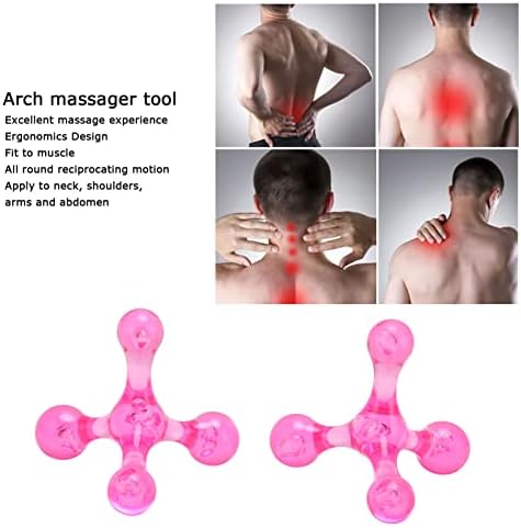 YUYTE 2pcs Point Massage Mini Arch Massager 4 Head Massage Tool Body Massager Body Massager for Back, Neck, Arms and Legs