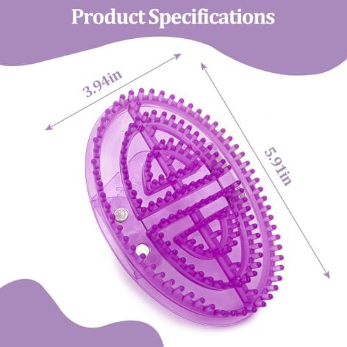 2Pcs Meridian Massage Brush,Meridian Brush Massage Body Brush,Full Body Relaxation,Ideal for Beauty Salon SPA Use（Purple）