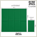 Party Solids Emerald Green Dinner Napkins Disposable 8" x 4" Folded - 40 Pcs 2 Ply Emerald Green Napkins Disposable Paper Guest Towels for Bathrooms, Dinners, Everyday Parties & Party Supplies