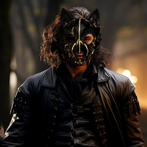 Joukavor Scary Animal Halloween Mask Realistic Face Mask Head Mask for Adults