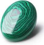 LAIDANLA Malachite 2.4" Large Palm Stone Healing Crystals Gemstones Calming Effects Energy Balancing Reiki Polished Worry Stone Cleansing Protection Anxiety Stress Relief Therapy 1PC
