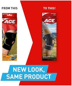 ACE Brand Adjustable Knee Brace with Side Stabilizers Provides Support & Compression to Arthritic and Painful Knee Joints
