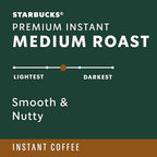 Starbucks Premium Instant Coffee, Medium Roast Coffee, Arabica Beans, Three 3.17 oz Tins