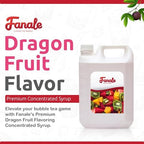 Fanale Premium Flavoring Concentrated Syrup for Bubble Tea 11 lb | Red Dragon Fruit Flavor Syrup | for Boba Tea, Smoothies, Slushes, Desserts | 11lb | SRP361