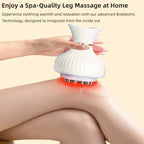 Intelligent 4-in-1 Leg Massager, Portable Rechargeable with Heated Vibration, 19 Levels Speed Adjustable, Compression Massage for Legs, Feet, Knees, Neck & Back