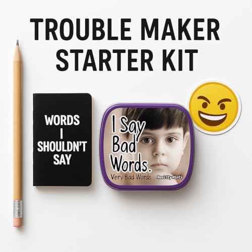I Say Bad Words Mints - Funny Candy for Teens and Adults - Wintergreen Breath Mints - Funny Mint Tin for Stockings Stuffer - 3 Ounces