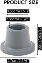 Heavy Duty Shower Chair Leg Caps 4 Pack - Replacement Rubber Feet for Bath Seat, Stools - Non Slip Tips With Suction Cup 1-1/8" I.D