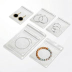160Pcs Clear PVC Self Seal Jewelry Bags 5 Sizes Resealable Zipper Bags, Anti-Tarnish Storage Bags for Earrings Rings Jewelry Organizer and Packaging