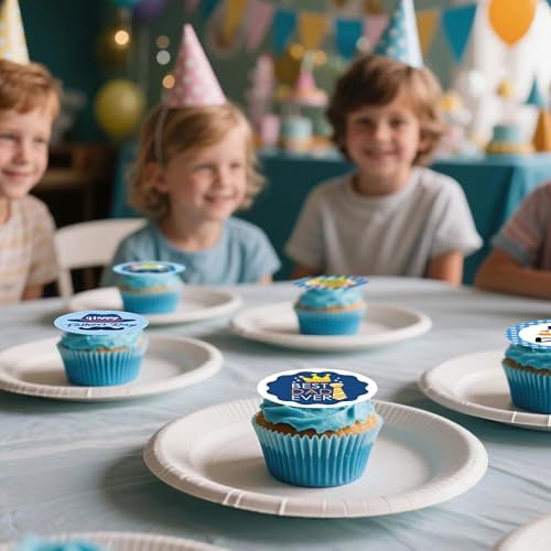48 Pcs Edible Happy Fathers Day Cupcake Toppers Cupcake Picks Happy Father's Day Theme Men Birthday Party Cake Decorations Supplies