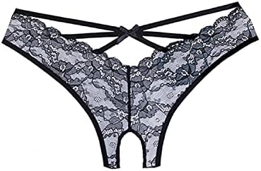 Allure Lingerie - Adore Crush Lace Open Panty Black O/S