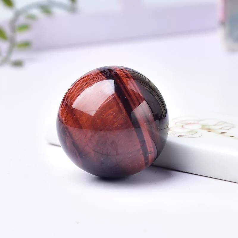 Red Tiger Eye Crystal Ball - Red Tiger Eye Crystal Sphere Meditation Balls for Witchcraft and Decorative Balls, Meditation & Feng Shui Home Decor (40-50mm)