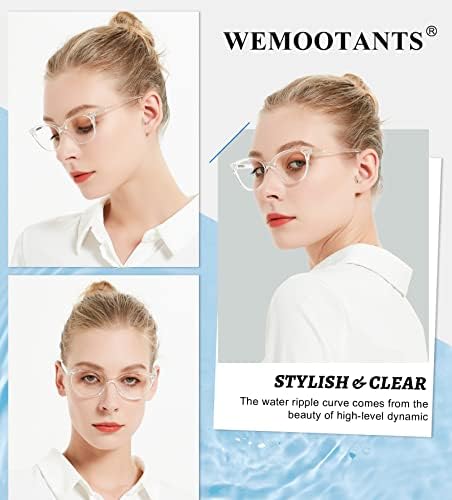 Clear Reading Glasses Women Stylish Round Readers 1.0 1.25 1.5 1.75 2.0 2.25 2.5 2.75 3.0 3.5 4.0 5.0 6.0