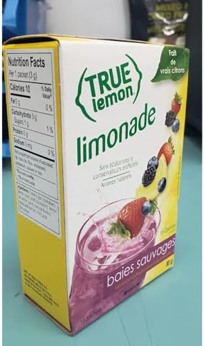 True Lemon WILDBERRY LEMONADE (Pack of 4) 10ct each box. True Citrus