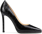 Lutalica W Women's Patent Leather Pointed Toe Sexy Platform High Heel Stiletto Dress Pumps for Party Nightclub Wedding