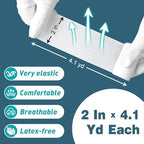 AZEN 40 Pack Gauze Rolls Bandages, 2 in x 4.1 Yards, Premium Medical Supplies & First Aid Supplies, Bandage Wrap Vet Wrap, Mummy Wraps