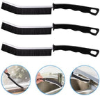 Crevice Cleaning Brush Cleaning Tools Cleaning Supplies Grout Brush Scrub Brush Toilet Brush for Household Use for Cleaning Bathroom Kitchen 3 Pcs (Black)