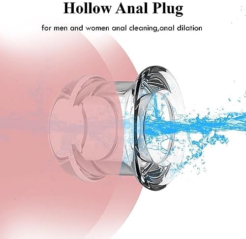 Hollow Vaginal Speculum Peeking Anal Butt Plug, Vagina Expander Tunnel Transparent Anus Dilation Dilator BDSM Enema Sex Toys for Adult Women Gay Men