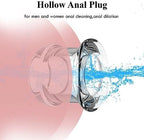 Hollow Vaginal Speculum Peeking Anal Butt Plug, Vagina Expander Tunnel Transparent Anus Dilation Dilator BDSM Enema Sex Toys for Adult Women Gay Men
