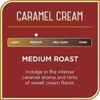 Don Francisco's Caramel Cream Ground Flavored Coffee: Rich, Aromatic 100% Arabica Beans - Expertly Roasted for a Delightful Morning Brew (3 x 12 oz Cans)
