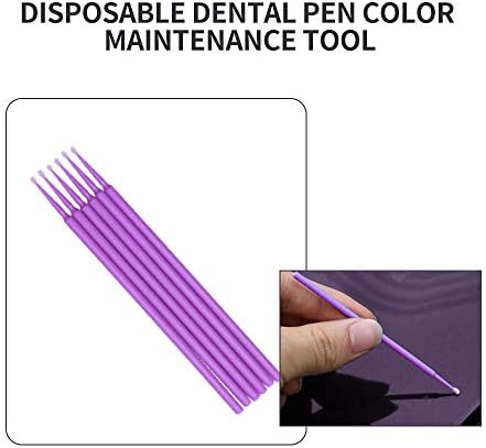 Touch Up Paint Brushes for Automotive Paint Chip Repair Disposable Micro Applicators (S:1.5mm, Purple)-100 Pieces