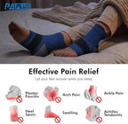 6 Pairs Plantar Fasciitis Socks for Men & Women, Ankle Brace Compression Socks with Arch Support for Achilles Tendonitis, Heel Pain, Swelling & Arthritis Relief, Black, Nude, Navy, Large
